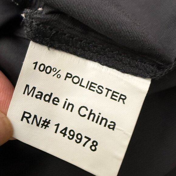 Arianna by Howard's Women's Size S/M Shirt Black with White Trim Ties on Elbows - Picture 4 of 5